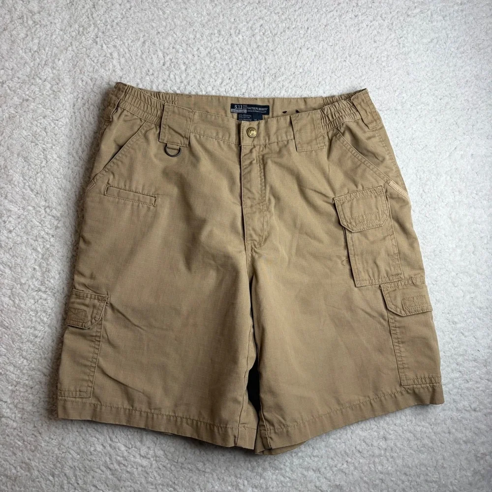 5.11 Tactical Series Mens Tan Taclite Pro Shorts Cargo Shorts Style 73287 32